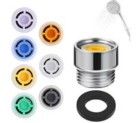 Economiseur D'eau Pour Douche,Économiseur D'eau Pour Douche 4l/ 5l/ 6l/ 7l/ 8l/ 10l/ 12l, Adapté Pour Pommeau De Douche Limiteur De Débit Avec Diamètre De Filetage 1/2 Pour Cuisine Salle De Bain