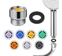 Economiseur D'Eau pour Douche, Economiseur D'Eau pour Robinet, Pommeau de Douche Économique, Limiteur d'Économie d'Eau, Reducteur Debit Eau Robinet avec Adaptateur, Régulateurs de Débit pour Douche