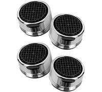 Economiseur d'Eau pour Robinet M24 en Laiton Chromé - Mousseur Anticalcaire (Lot de 4) - Aerateur Robinet Economie d'Eau - Économisez Jusqu'à 60% d'eau et d'énergie - Débit d'eau 5 L/min