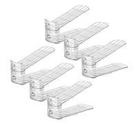 Économiseur D'espace De Chaussures | Organisateur De Chaussures Réglables | Porte-couche À Double Couche Non Glissable Non Glissant | Matériel Pour Animaux De Compagnie, Env. 27.5x10.3x11.5 Cm, 6 Part