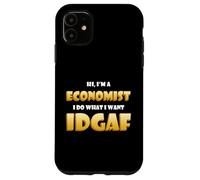 Economist IDGAF Funny Occupational Costume Economics Major Coque pour iPhone 11
