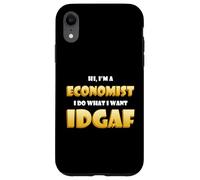 Economist IDGAF Funny Occupational Costume Economics Major Coque pour iPhone XR
