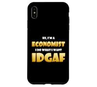 Economist IDGAF Funny Occupational Costume Economics Major Coque pour iPhone XS Max