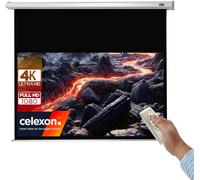 Economy Écran De Projection Motorisé 70"" 160X90 Cm 16:9 Écran 4K, Full-Hd Pour Présentations De Bureau & Votre Home Cinéma Pour Montage Mur Ou Plafond Télécommande Incluse