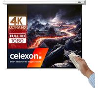 Economy Écran De Projection Motorisé 80"" 160X120 Cm 4:3 Écran 4K, Full-Hd Pour Présentations De Bureau & Votre Home Cinéma Pour Montage Mur Ou Plafond Télécommande Incluse
