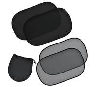 EcoNour Pare Soleil Voiture Bébé, Pare-Soleil Fenêtre de Voiture pour Enfant, Filet De Protection Solaire pour Voiture, Protection UV/Chaleur, Sac de Rangement fourni, 50 x 30cm (2 pièces)