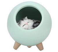 Ecoodisk Chat Mignon Petit veilleur de Nuit pour Enfants Adultes Mignon Chat USB Charge Dormir Petite Maison pour Animaux de Compagnie LED Petite Lampe de Nuit noël Petite Maison,C