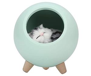 Ecoodisk Chat Mignon Petit veilleur de Nuit pour Enfants Adultes Mignon Chat USB Charge Dormir Petite Maison pour Animaux de Compagnie LED Petite Lampe de Nuit noël Petite Maison,C