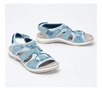 Ecoodisk Sandales féminines Creux de Sandales Sportives Confortables d'été-lightblue,38