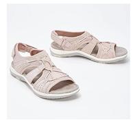 Ecoodisk Sandales féminines Creux de Sandales Sportives Confortables d'été-Pink,38