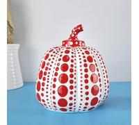Ecoodisk Sculpture Decoration Statue Kusama Yayoi Pumpkin Artists Modern Sculpture Dot Art Home Decor Accessoires Office Art Statue de Mariage,C