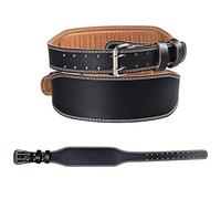 Ecoodisk Squat Deadlift Ceinture d'haltérophilie en Cuir Ceinture de Sport réglable Ceinture d'haltérophilie Professionnelle Hommes et Femmes Fitness Musculation,130cm