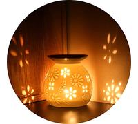Ecooe Brûleur à Huile Céramique Huile Essentielle Parfum Lampes Lampe de Parfum Chambre Bougie Aromathérapie Huiles Essentielles