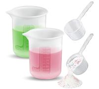 ecooe Lot de 2 doseurs de lessive de 150 ml + 2 cuillères doseuses de 50 ml pour lessive