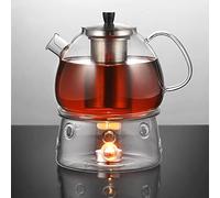 Ecooe1500ml avec théière en verre plus chaud et combinaison de théière en acier inoxydable