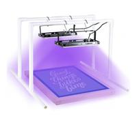 Ecoofor Lot de 2 lampes UV LED 50 W pour sérigraphie avec double support, unité d'exposition pour kit de sérigraphie, émulsion photo et cyanotypes