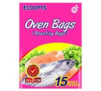 ECOOPTS Lot de 15 sacs à rôtir pour poulet, viande, jambon, fruits de mer, légumes - 35 x 43,2 cm