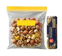 ECOOPTS Sacs de congélation de taille moyenne | Double fermeture éclair et faciles à ouvrir | Ultra résistants et réutilisables, sans BPA, 24 × 27,5 cm (35, M)