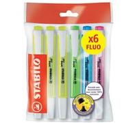 Ecopack 6 surligneurs Stabilo swing cool ''x6 FLUO'' Multicolore G