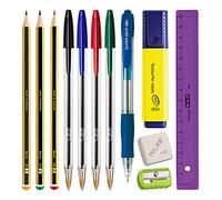 EcoPack - Pack d'économie de base de matériel scolaire de première marque pour votre étui (ECO12)