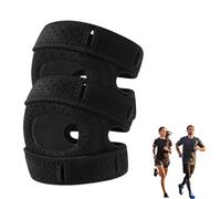 Ecopatch Genouillère Anti-Douleur, Genouillere Ortho Rotule, Adapté Pour Courir, Randonner Et Jouer Au Ballon, Protéger Les Genoux Et Réduire Le Risque De Blessures Liées Au Sport (2PCS-B,L)