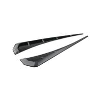 écope capot Ailes latérales voiture universelles en Fiber carbone ABS, couverture d'aile d'air, garniture becquet, autocollants décoration prises d'air en ABS(Black)