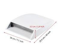 écope d'admission d'air 1x couvercle d'aération de capot de capot d'aération de capot electronique micro-controleur Blanc - SURENHAP