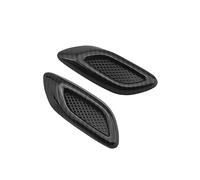 écope décorative Garniture garde-boue voiture, 2/6 pièces, couvercle capot universel d'admission décoratif, pare-chocs à flux d'air(2PCS-carbon fibre)