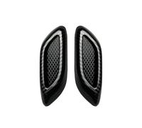 écope décorative Garniture garde-boue voiture, 2/6 pièces, décoration universelle capot automobile, flux d'air, pare-chocs, évent latéral, décalcomanie(2Pc Carbon fiber)
