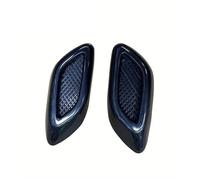 écope décorative Garniture garde-boue voiture, 2/6 pièces, prise décorative universelle, flux d'air automatique, pare-chocs, évent latéral, décalcomanie(2pcs black)