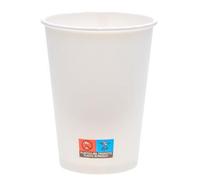 ECOPICNIC Lot de 1000 gobelets jetables en carton - Blanc - 400 ml - Diamètre : 90 mm - Grands gobelets jetables pour café, thé, boissons chaudes, à emporter, bureau, restauration, restauration