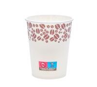 ECOPICNIC Lot de 1500 gobelets en carton de 150 ml blancs avec motif grains de café | Gobelets jetables en papier pour café à emporter, gobelets pour boissons chaudes, fournitures de restauration, de