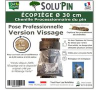 ÉCOPIÈGE VERSION VISSAGE Ø 30 CM SOLUPIN, COLLIER PIÈGE CHENILLE PROCESSIONNAIRE DU PIN ET DU CÈDRE