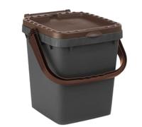 Ecoplast Poubelle en Plastique 20 L EcoPlus Marron Unique