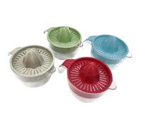 Ecoplast Presse-agrumes manuel en plastique avec bac de 0,6 litre, couleur glace, 0,6 l