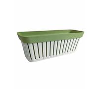 ECOPLAST S.r.l. Kreta Blanc/Vert Fleuriste 40 cm, comme sur la Photo