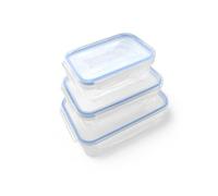 Ecoplast Superlock Kit plastique avec couvercle, récipient hermétique pour aliments rectangulaires, u