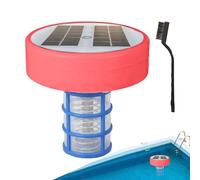 Ecopool Cleaner Filtre à eau ionique à énergie solaire, indicateur visuel à lumière LED, design économe en énergie, système de réduction du chlore | Appareil de nettoyage pratique pour piscines