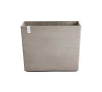 ECOPOTS-Jardinière Paris coloris taupe en plastique recyclé Ecopots - 85 x 40 x 65 cm - 220 L