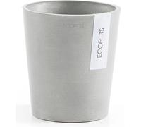 Ecopots Morinda Blanc-Gris - Ø 13 cm, hauteur 16 cm