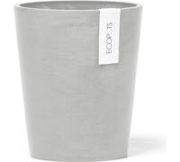 Ecopots Morinda Blanc-Gris - Ø 17 cm, hauteur 19,5 cm