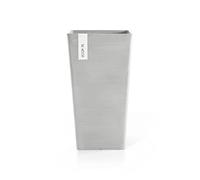 ECOPOTS Pot Haut Rotterdam 56 Blanc Gris - 31 x 31 x H. 56 cm - 36,2 L