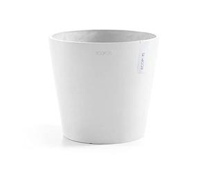ECOPOTS Pot Rond Amsterdam 40 Blanc Pur - Ø 40 x H. 35 cm - 28 L