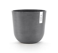 ECOPOTS Pot Rond Oslo 25 Gris - Ø 25 x H. 21,8 cm - 7,7 L