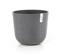 ECOPOTS Pot Rond Oslo 35 Gris - Ø 35 x H. 30,5 cm - 21,7 L