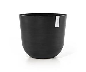 ECOPOTS Pot Rond Oslo 45 Gris Foncé + réservoir d'eau - Ø 45 x H. 39,2 cm - 46,6 L