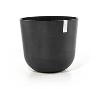 ECOPOTS Pot Rond Oslo 55 Gris Foncé + réservoir d'eau - Ø 55 x H. 47,9 cm - 85,6 L