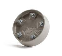 Ecopots Soucoupe à roulettes pour pot de fleurs Amsterdam - Marron/gris - Diamètre intérieur : 39 cm - Diamètre extérieur : 41 cm - Grande soucoupe avec roulettes - Pour pot de plantes - Pour