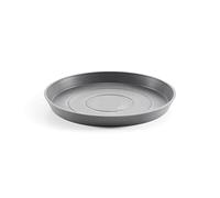 Ecopots Soucoupe pour pot de fleurs Amsterdam gris clair - Diamètre extérieur : 50 cm - Diamètre intérieur : 46 cm - Ronde - Grand soucoupe pour pot de plantes - En plastique recyclé - Pour