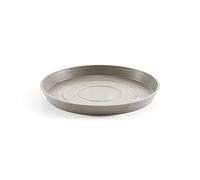 Ecopots Soucoupe pour pot de fleurs Amsterdam - Marron/gris - Diamètre extérieur : 44 cm - Diamètre extérieur : 44 cm - Diamètre intérieur : 40 cm - Ronde - Grande soucoupe pour pot de plantes - En
